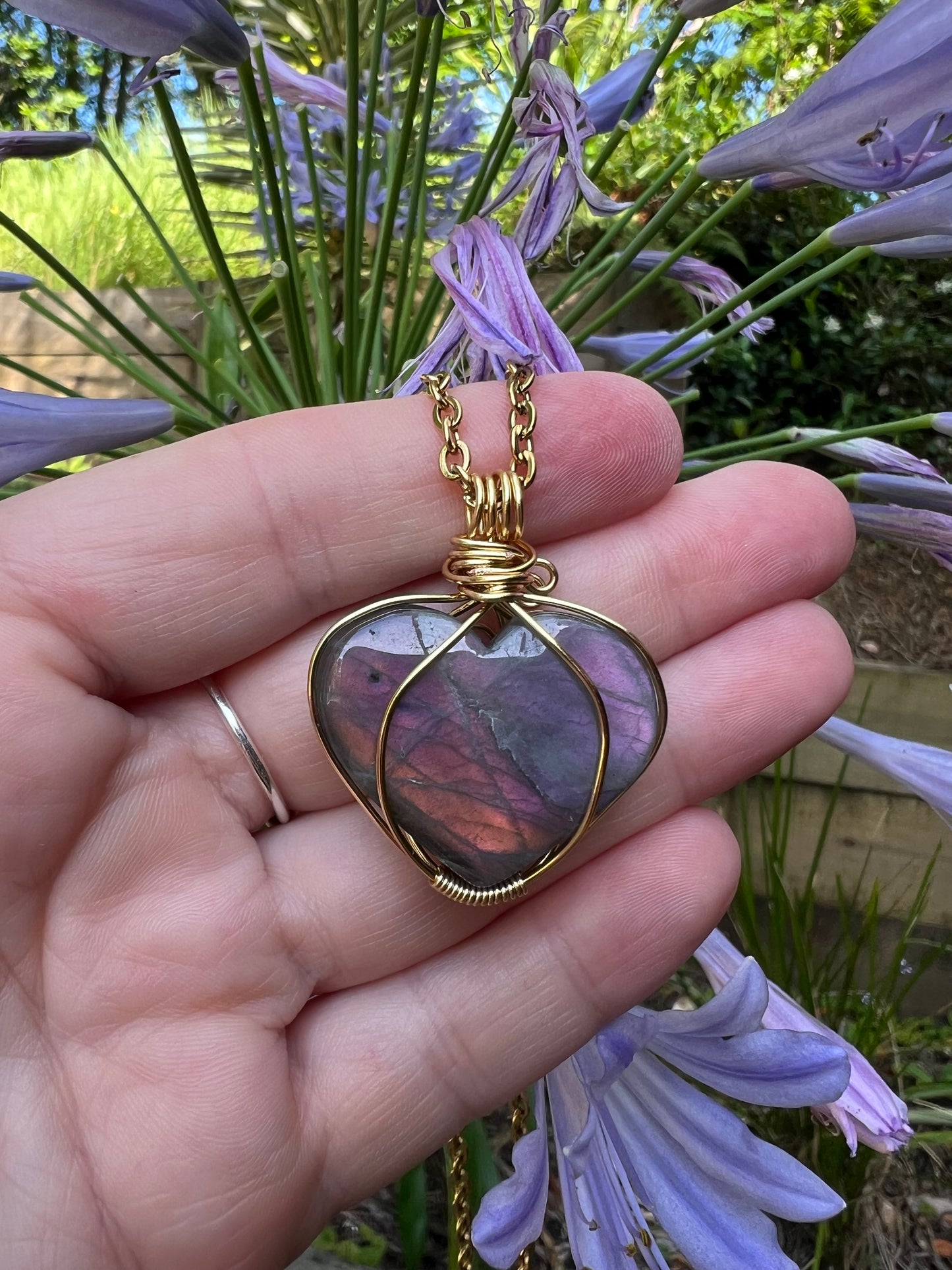 Labradorite Double Sided Pendant