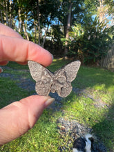 Load image into Gallery viewer, Silver Obsidian Butterfly