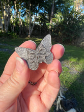 Load image into Gallery viewer, Silver Obsidian Butterfly