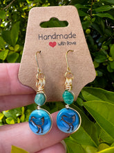 Load image into Gallery viewer, Bird Earrings | Amazonite