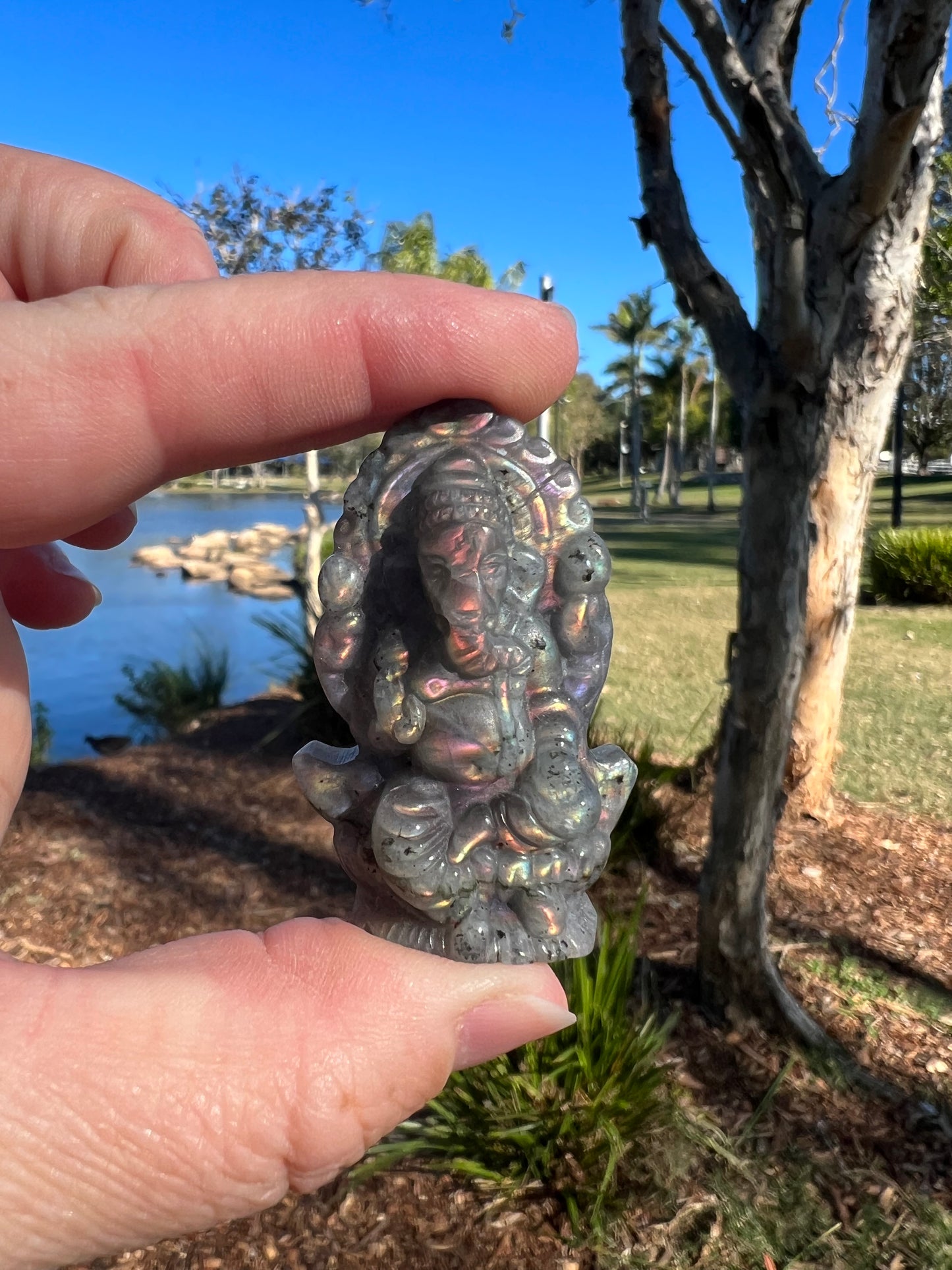 Labradorite Ganesha