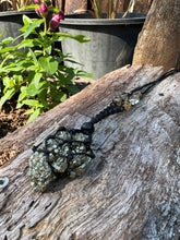 Load image into Gallery viewer, Pyrite Macrame Pendant