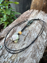 Load image into Gallery viewer, Watermelon Tourmaline Macrame Pendant