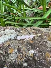 Load image into Gallery viewer, Rose Quartz Silver Bracelet