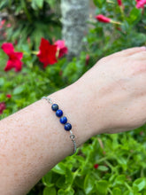 Load image into Gallery viewer, Lapis Lazuli Silver Bracelet