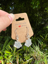 Load image into Gallery viewer, Rainbow Moonstone Star Earrings