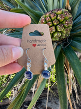 Load image into Gallery viewer, Rare Bi-Colour Kyanite Disc Earrings