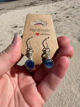 Load image into Gallery viewer, Rare Bi-Colour Kyanite Disc Earrings