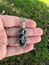 Load image into Gallery viewer, Amethyst Stalactite Eye Pendant