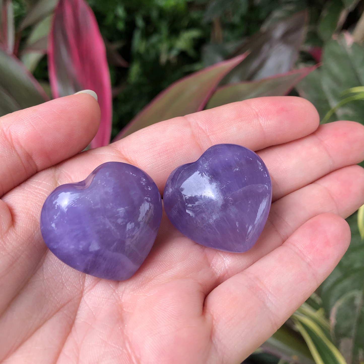 Purple Fluorite Heart