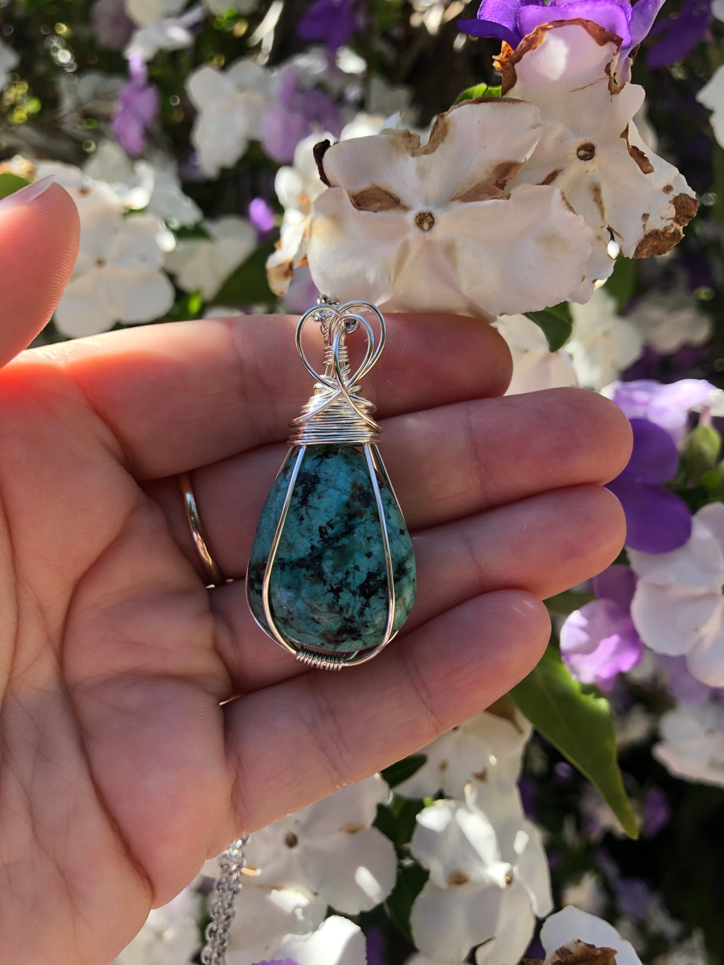 African Turquoise Pendant