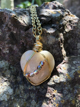 Load image into Gallery viewer, Citrine Heart Pendant (Heat Treated)