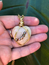 Load image into Gallery viewer, Citrine Heart Pendant (Heat Treated)