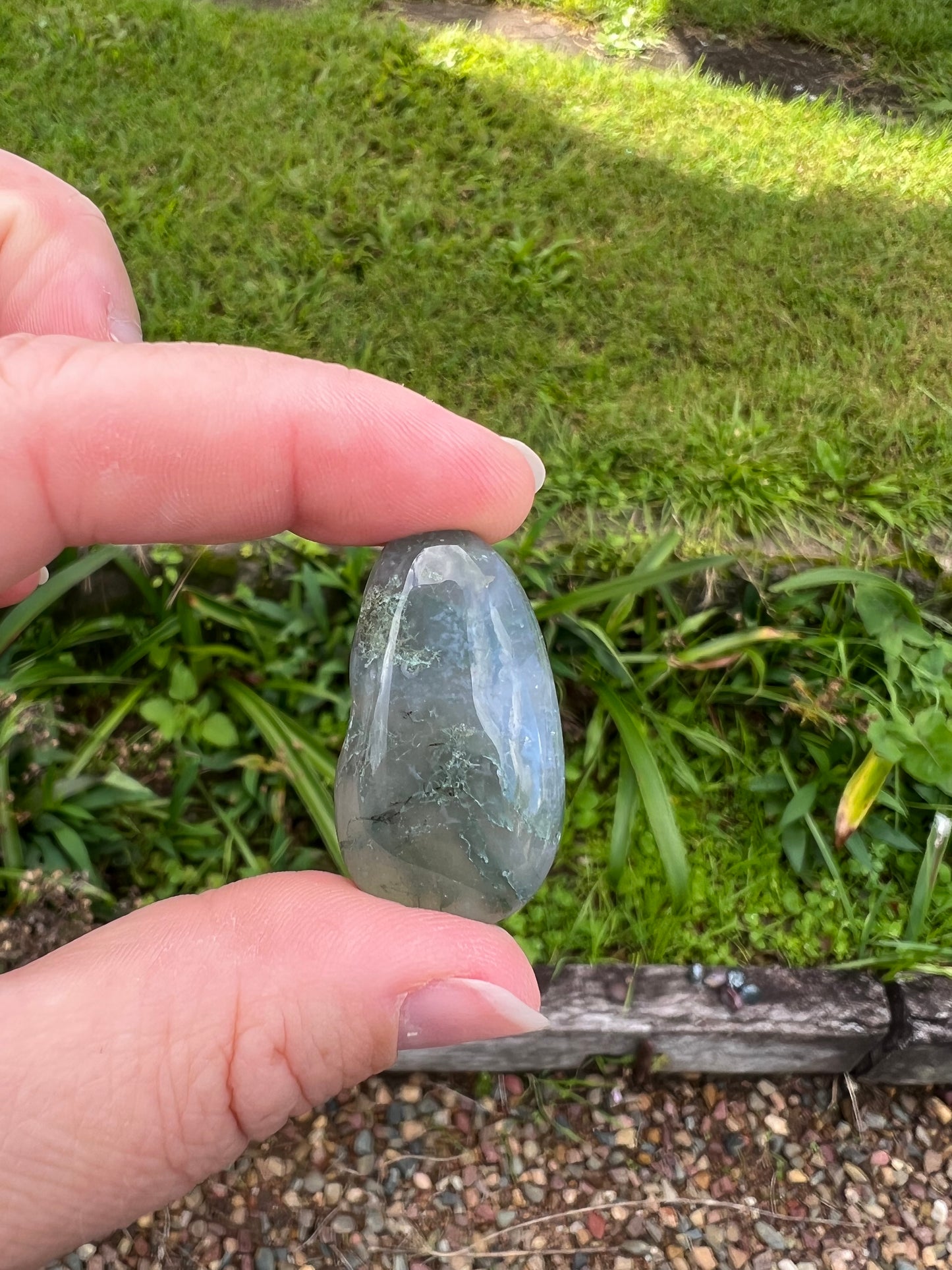 Moss Agate Tumble