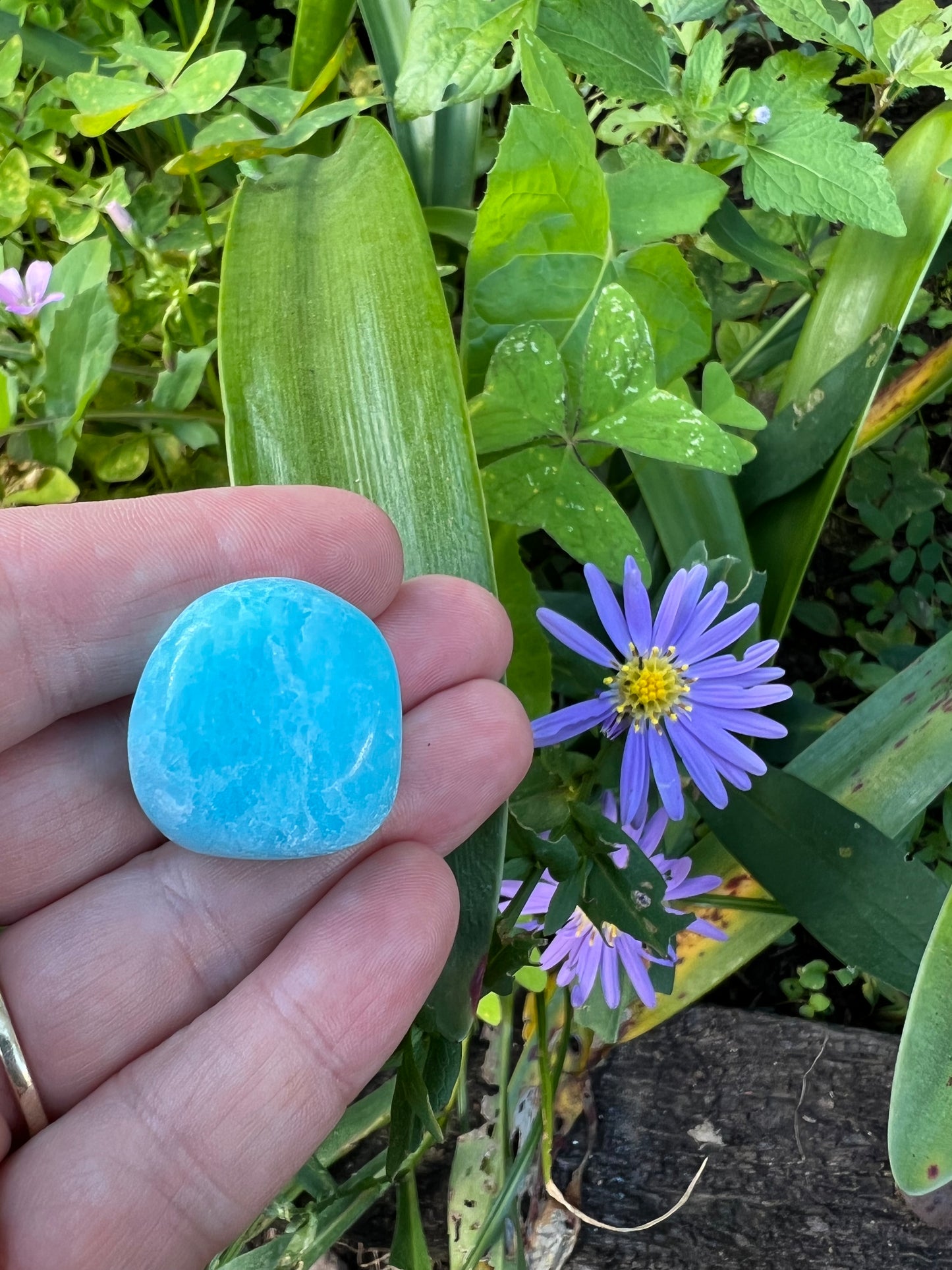 Blue Aragonite Tumble