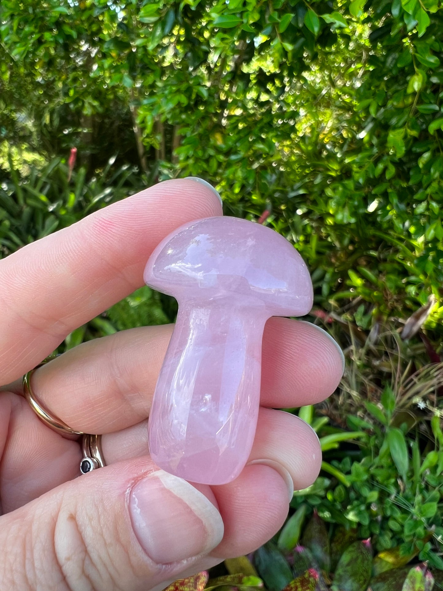 Rose Quartz Mushroom