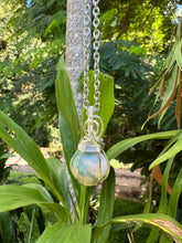 Load image into Gallery viewer, Green Flower Agate Pendant