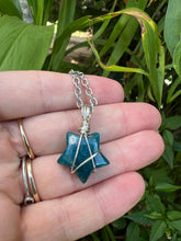 Load image into Gallery viewer, Blue Apatite Star Pendant