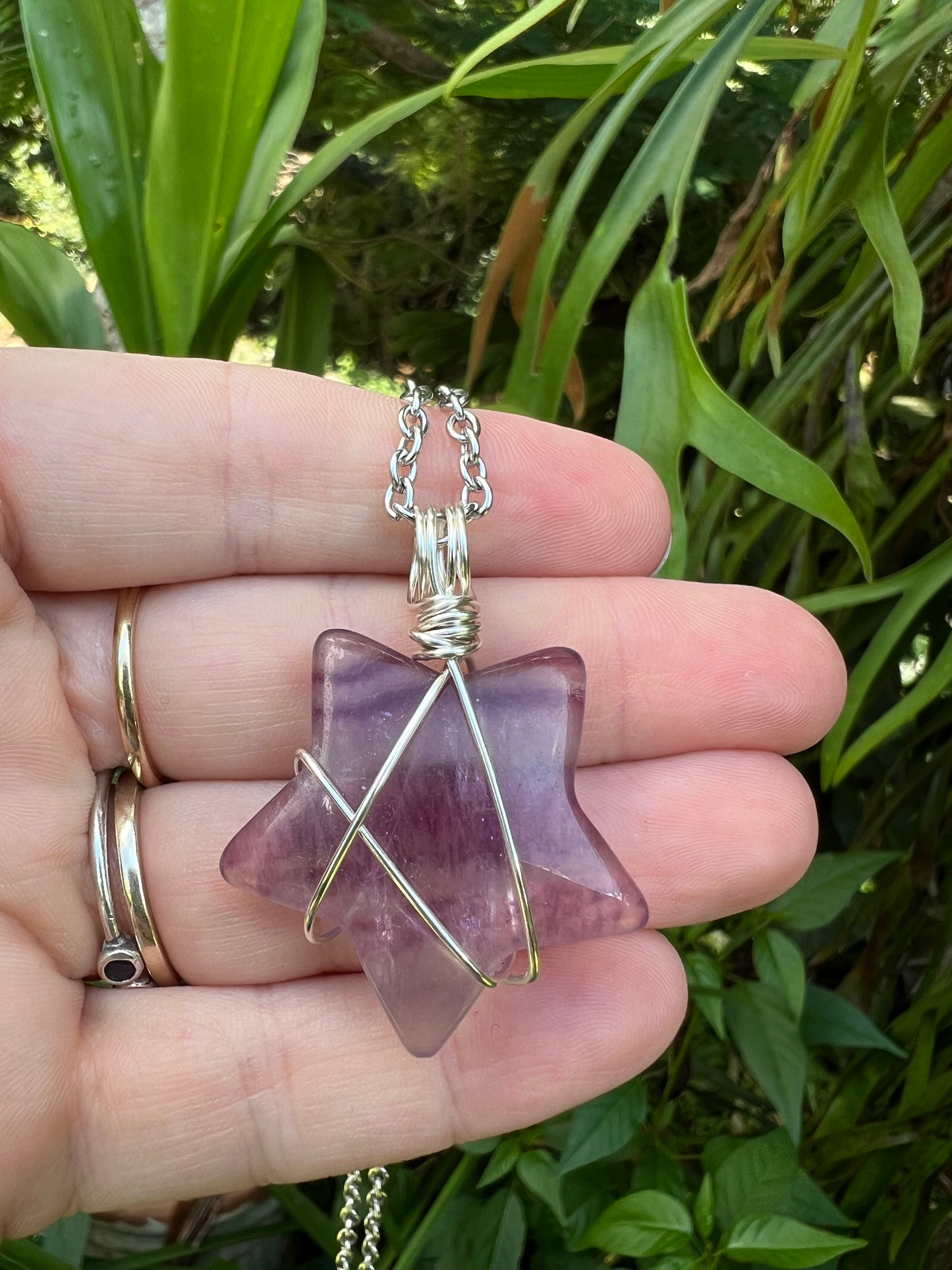 Rainbow Fluorite Pendant