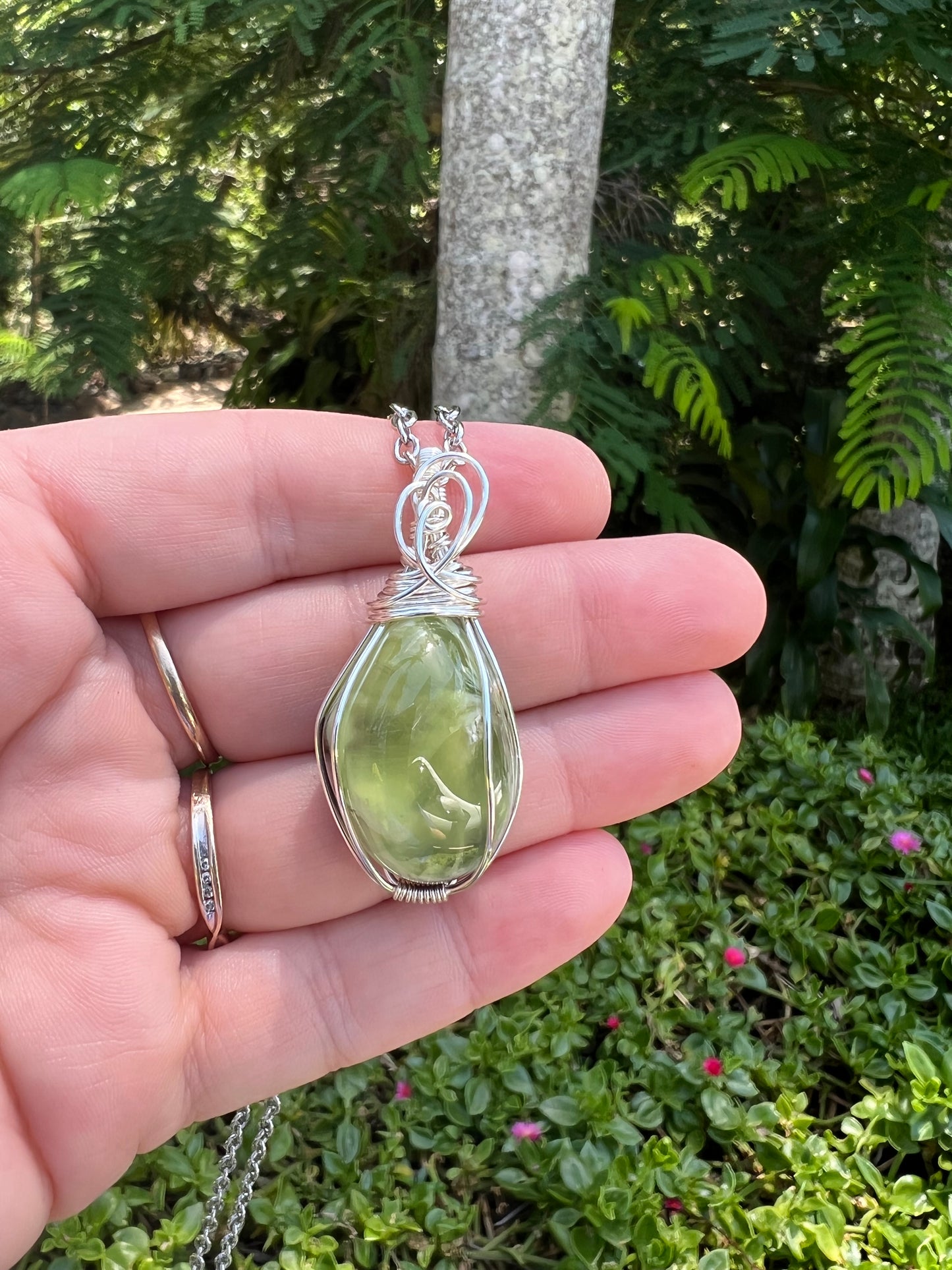 Prehnite Pendant
