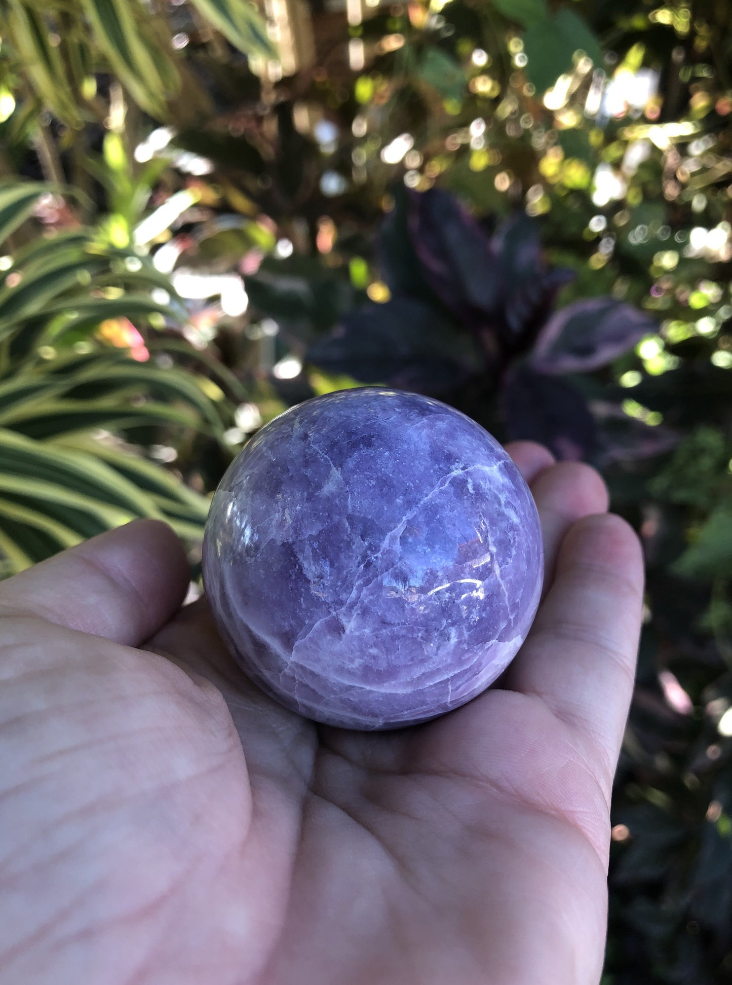 Lepidolite Sphere