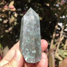 Load image into Gallery viewer, Jade with Pyrite Tower