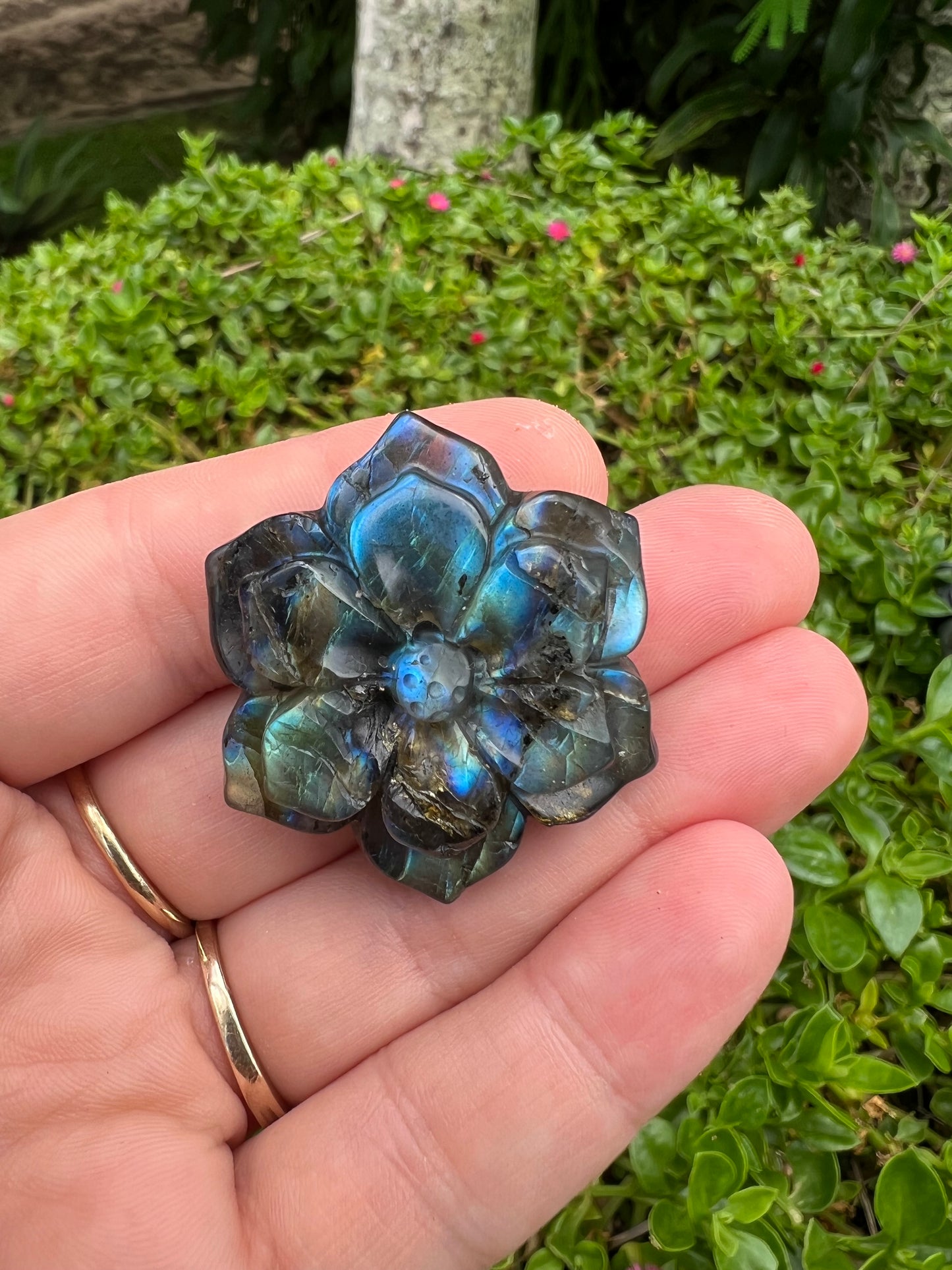 Labradorite Flower