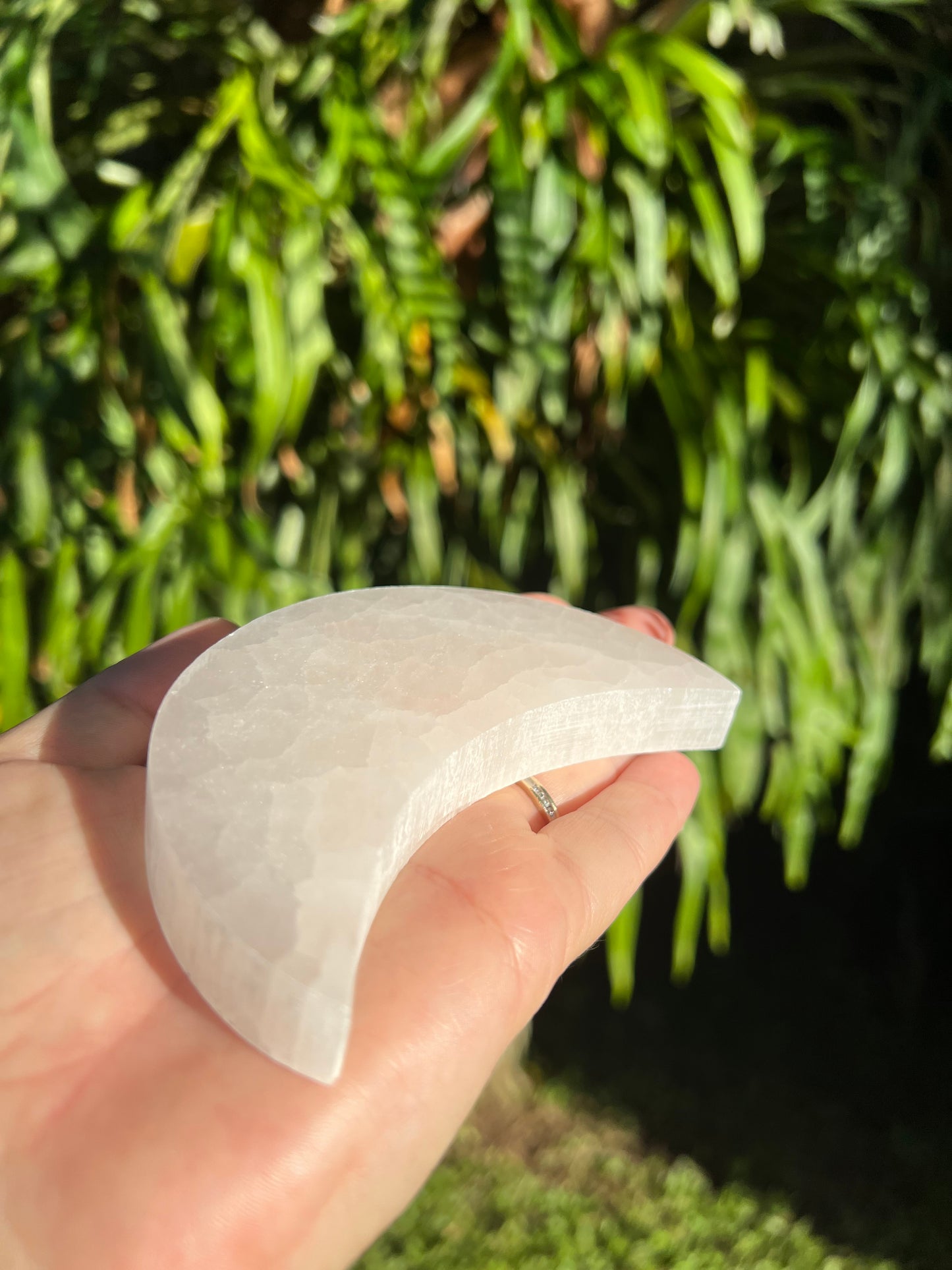 Selenite Moon Plate