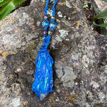 Load image into Gallery viewer, Aura Blue Quartz Pendant