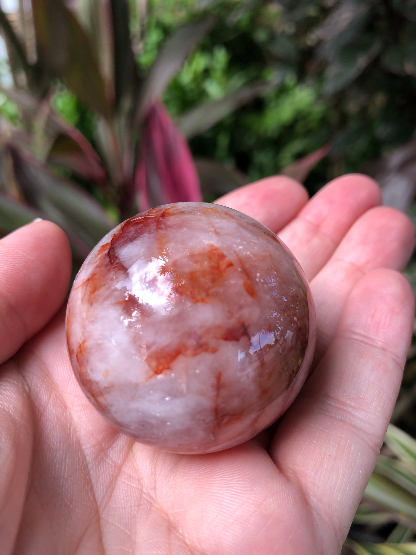 Fire Quartz Sphere