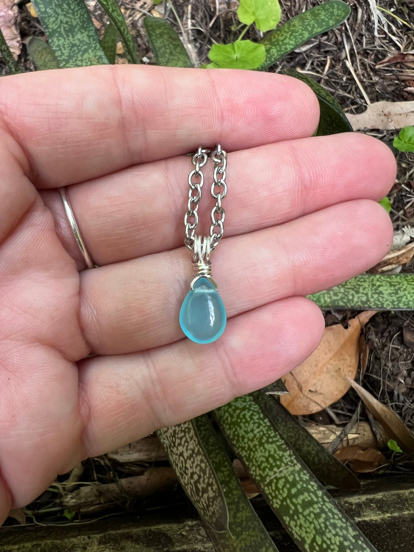 Ice Amazonite Pendant