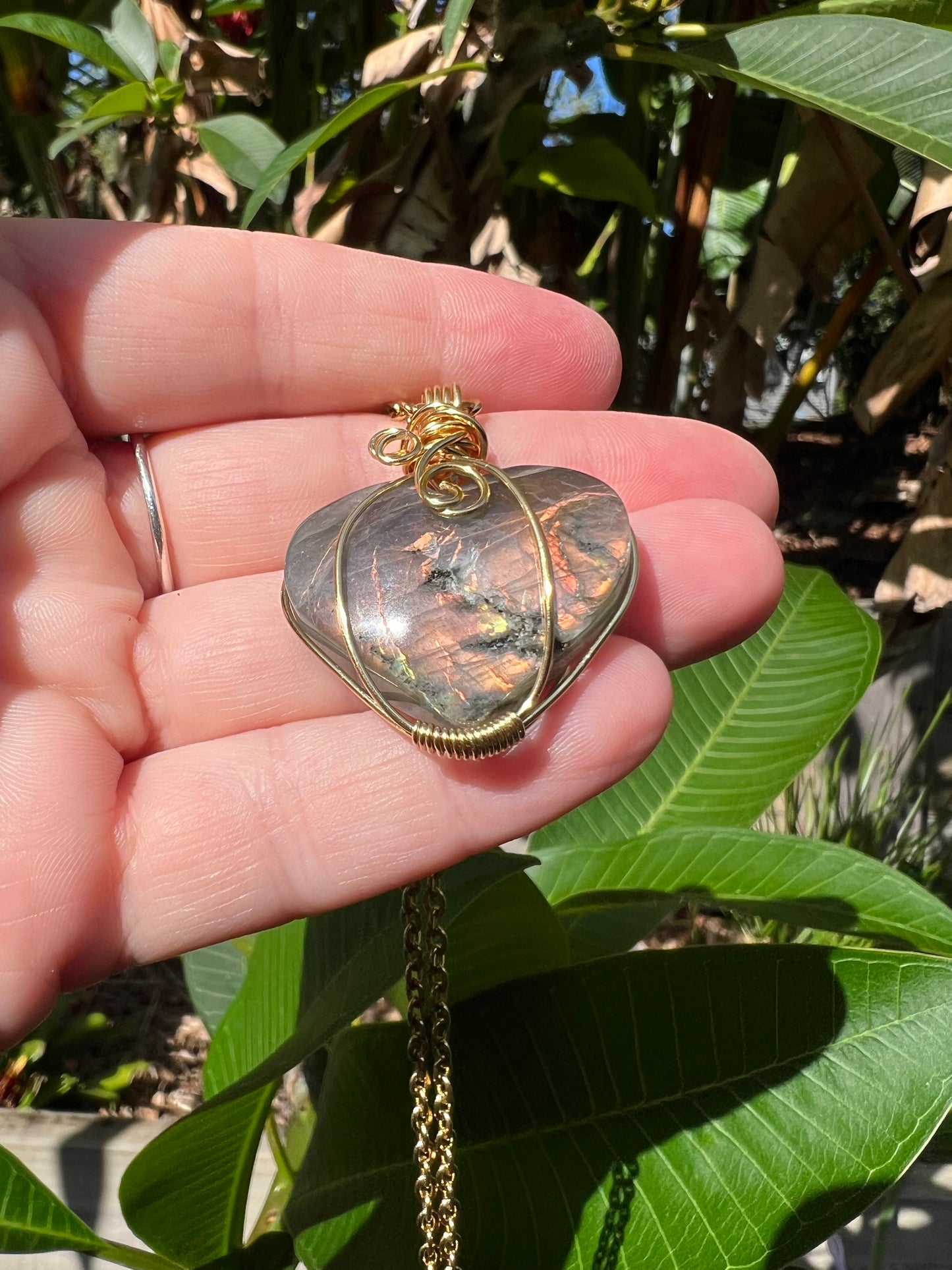 Labradorite Double Sided Pendant