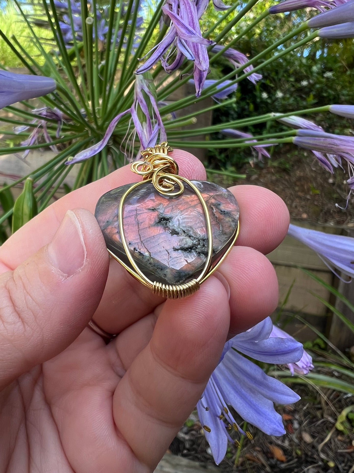 Labradorite Double Sided Pendant
