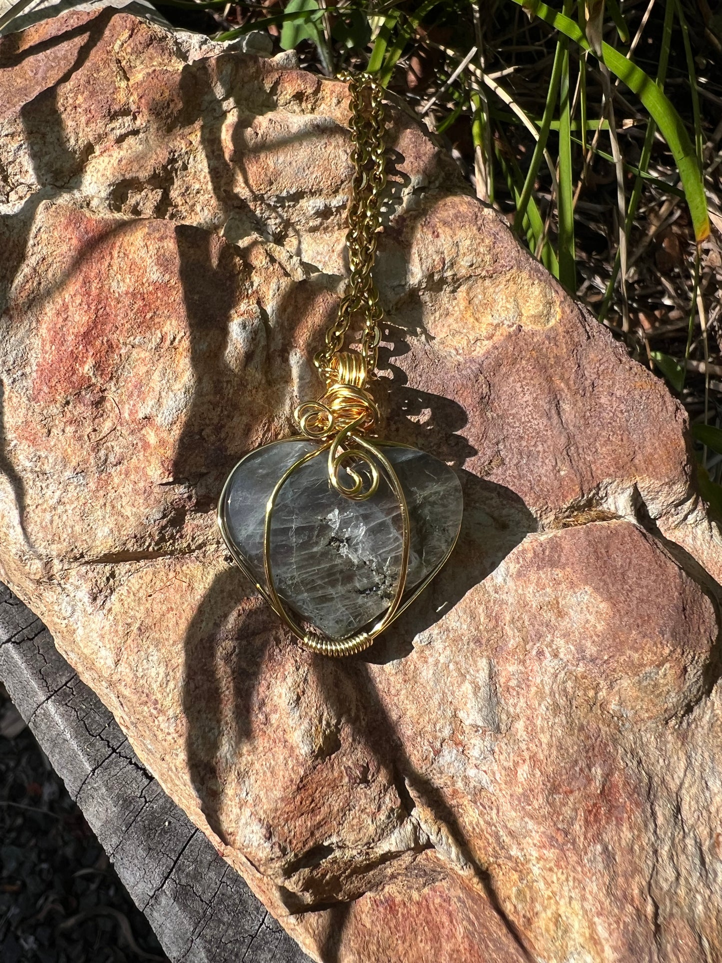Labradorite Double Sided Pendant
