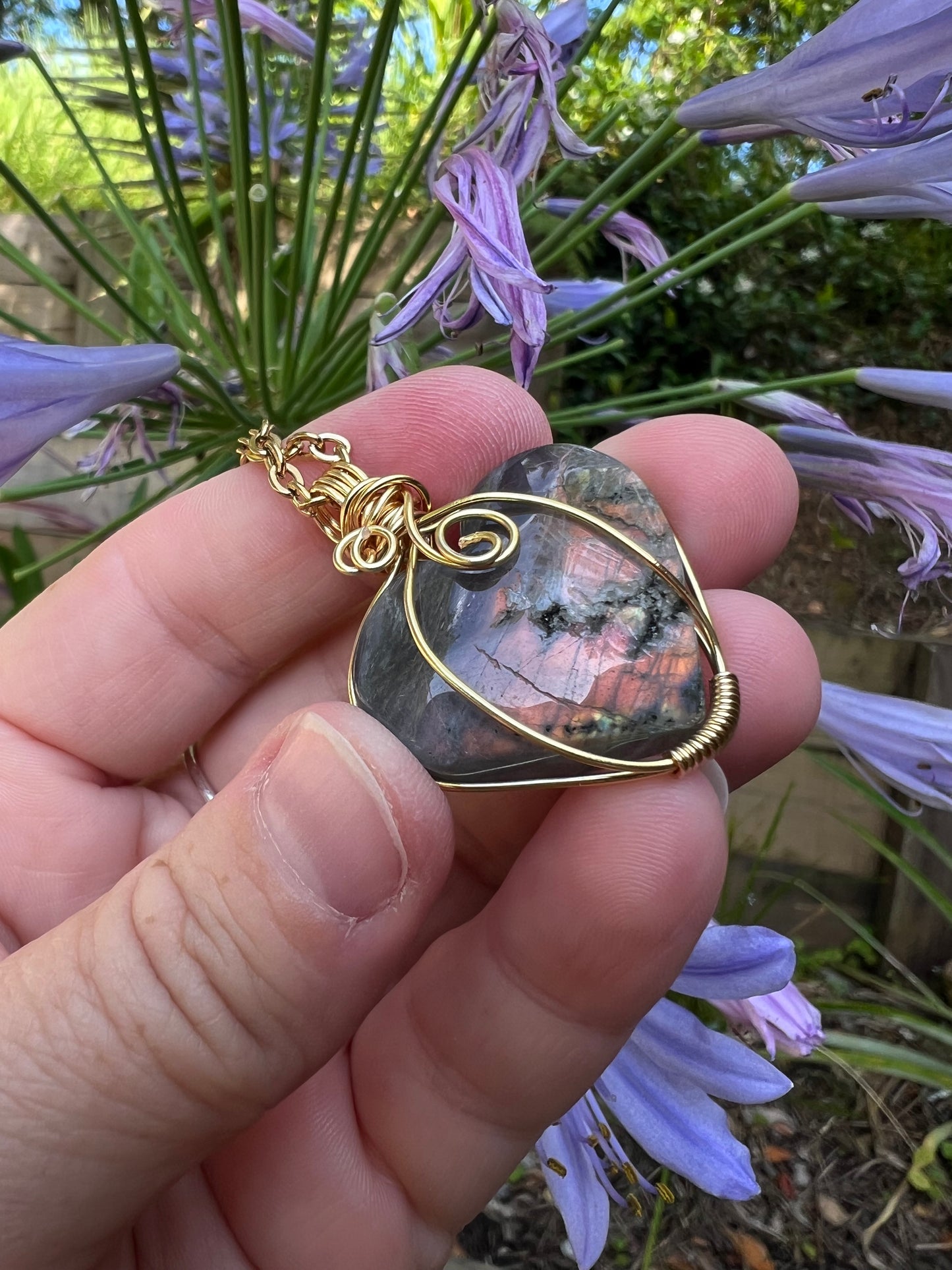 Labradorite Double Sided Pendant