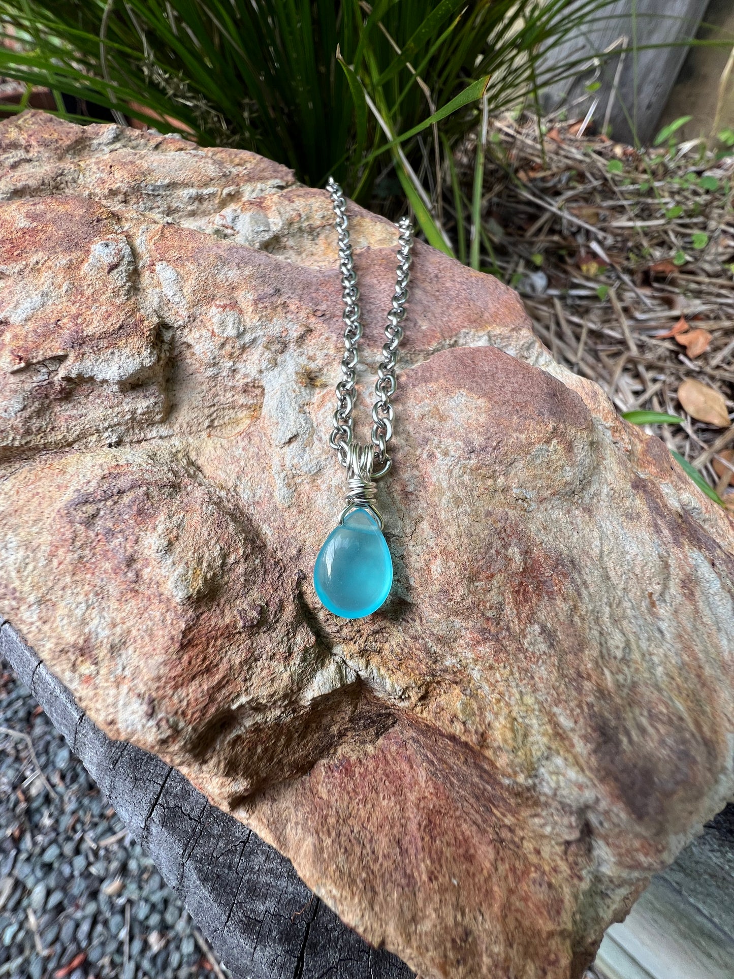 Ice Amazonite Pendant
