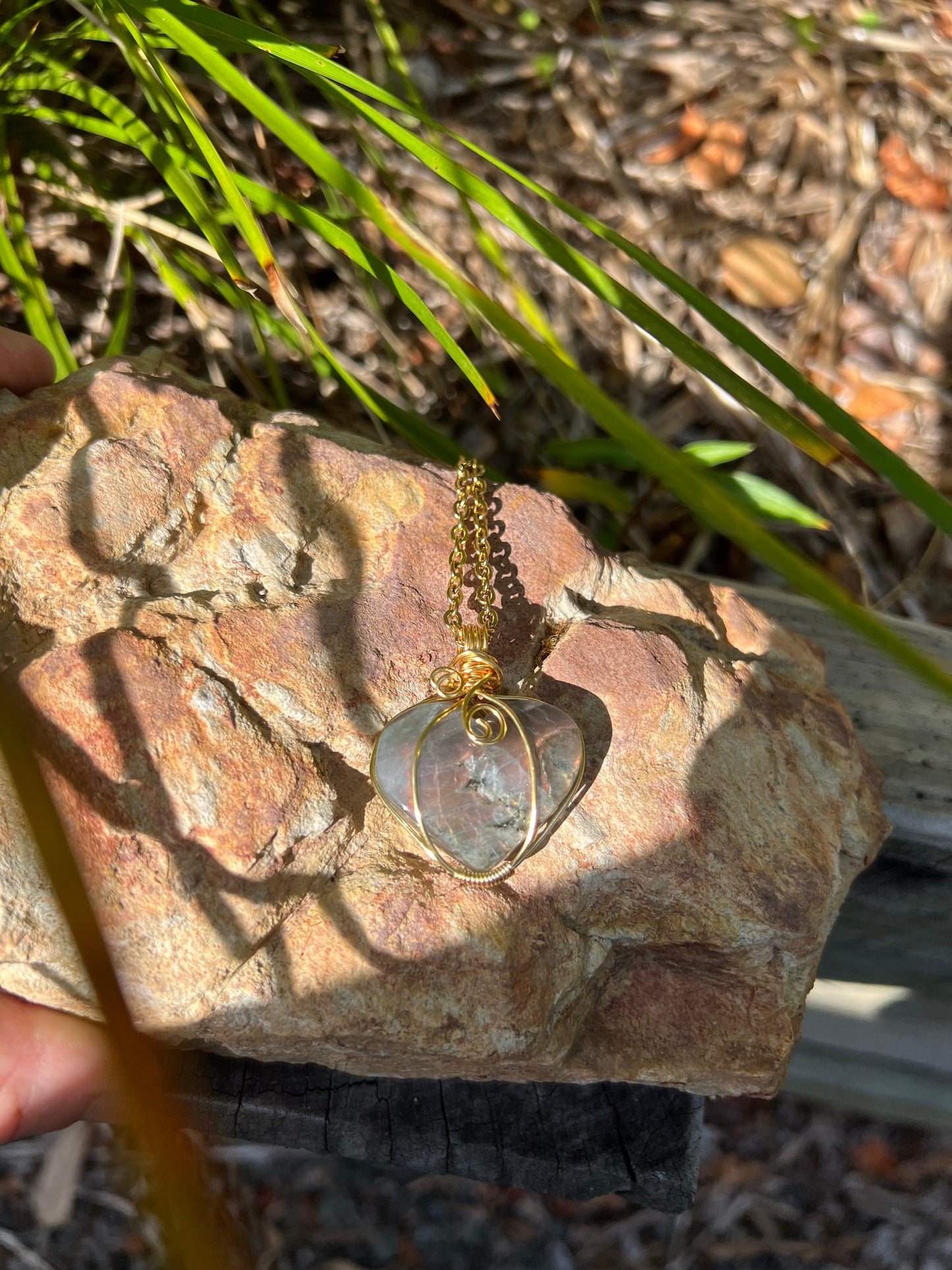 Labradorite Double Sided Pendant