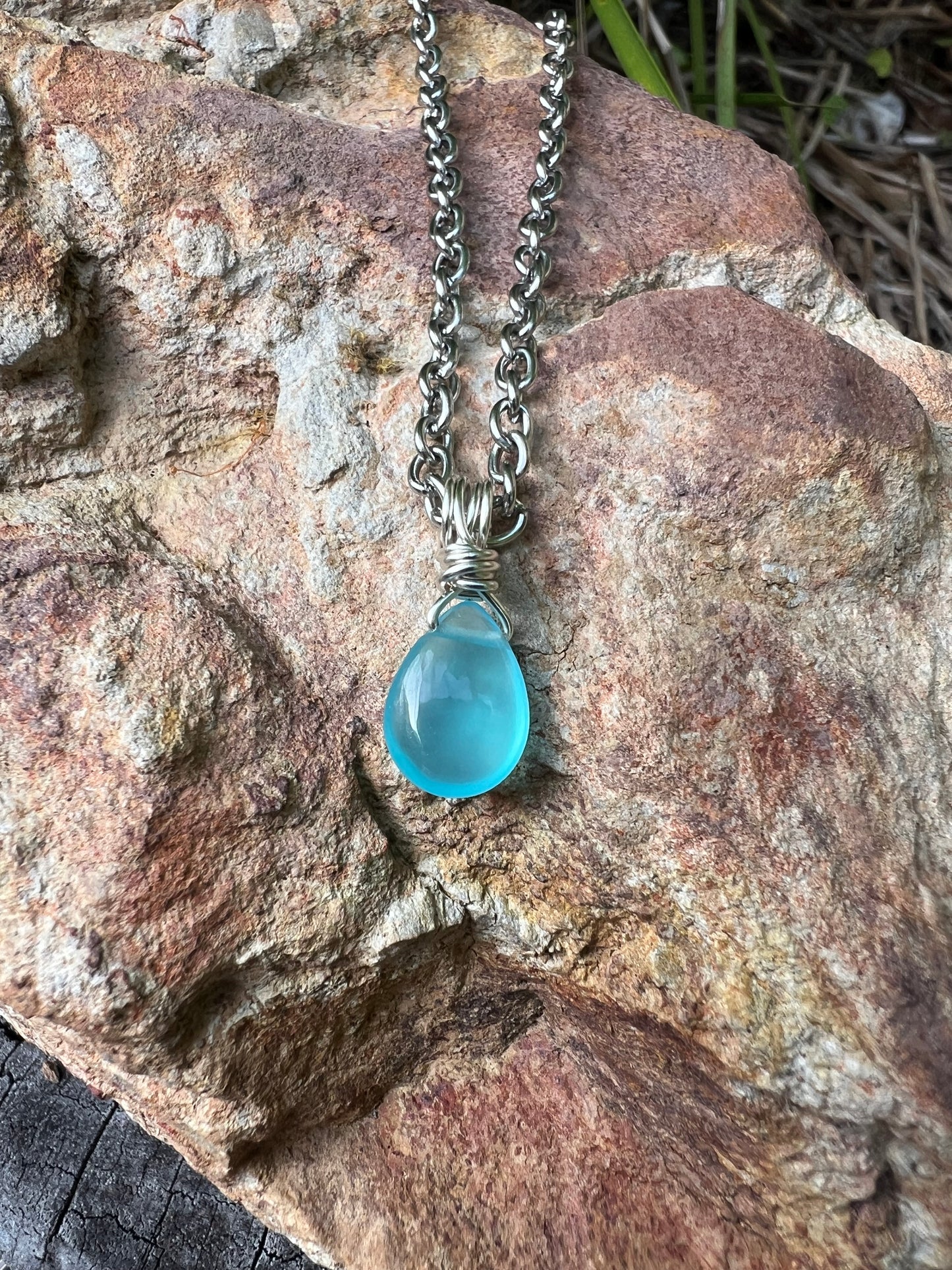 Ice Amazonite Pendant