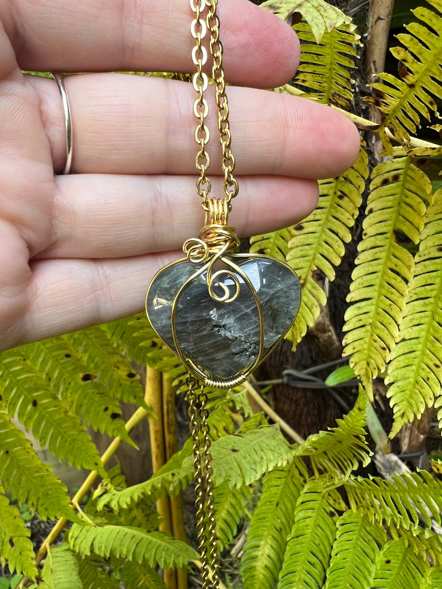 Labradorite Double Sided Pendant