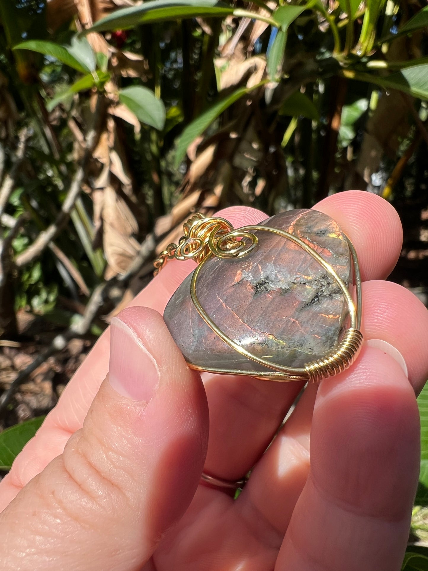 Labradorite Double Sided Pendant