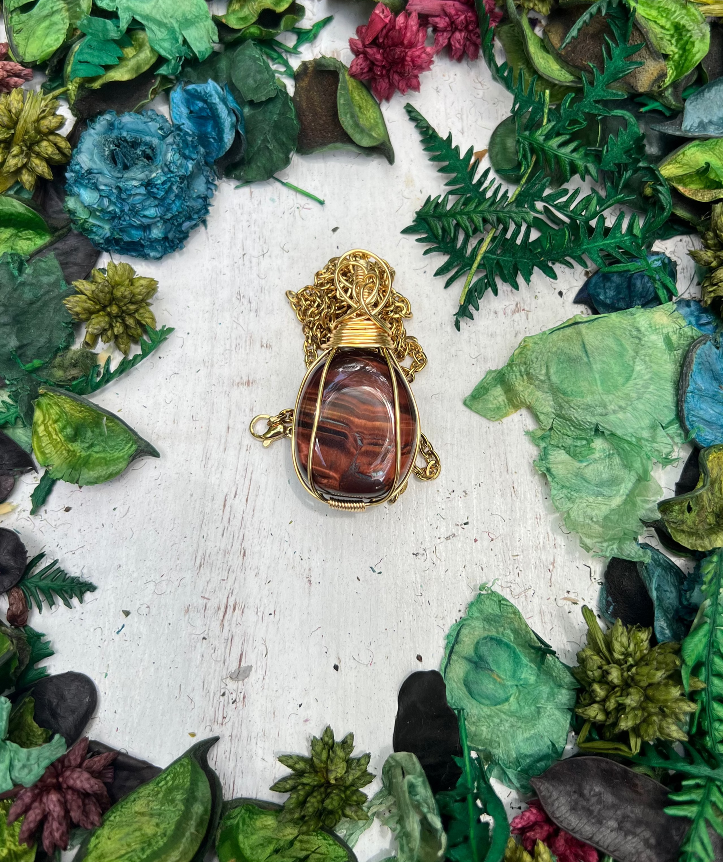 Red Tiger Eye Pendant