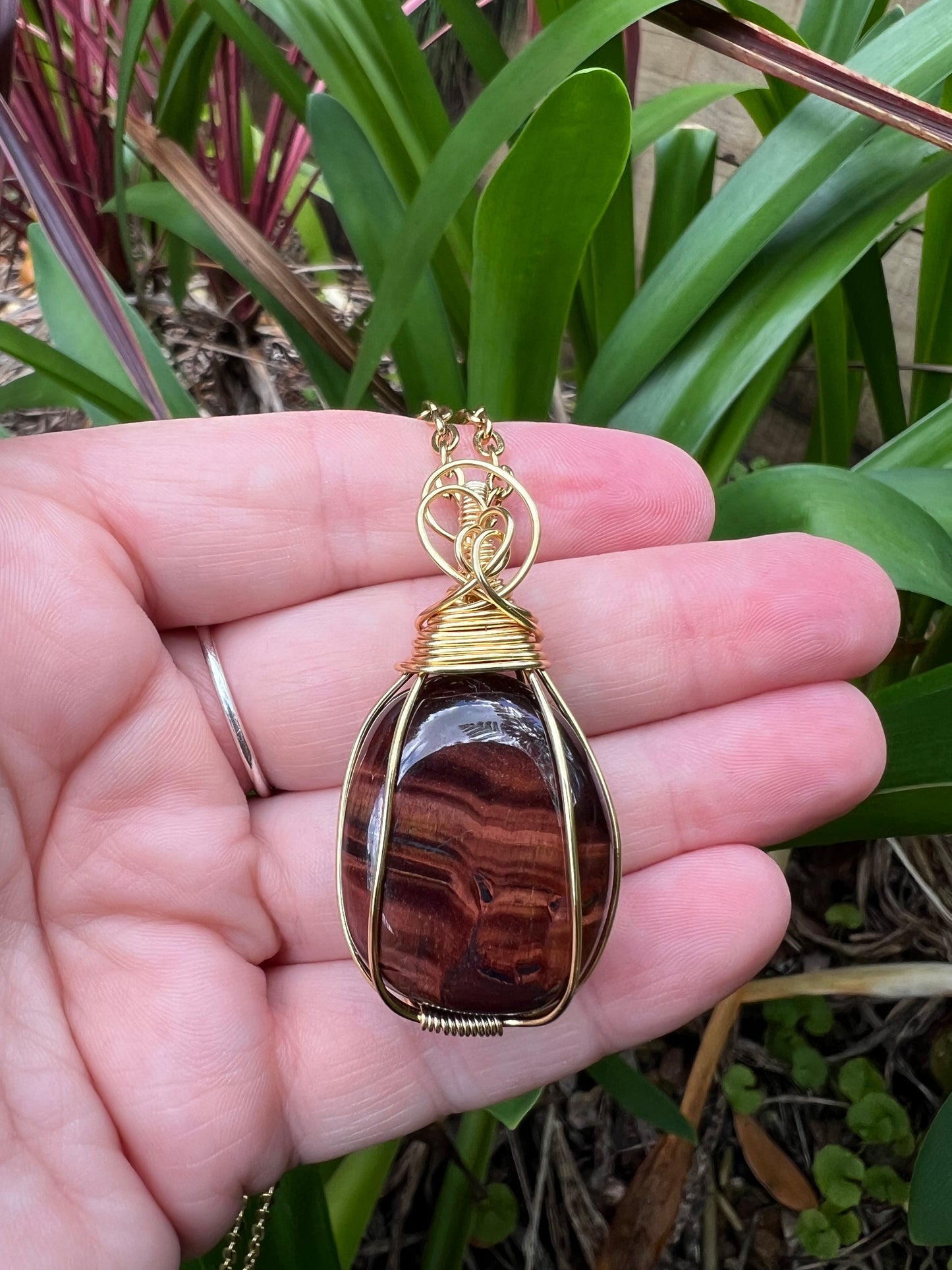 Red Tiger Eye Pendant