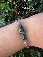 Load image into Gallery viewer, Snake Bracelet | Amethyst &amp; Labradorite
