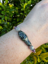 Load image into Gallery viewer, Snake Bracelet | Amethyst &amp; Labradorite
