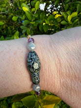 Load image into Gallery viewer, Snake Bracelet | Amethyst &amp; Labradorite
