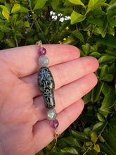 Load image into Gallery viewer, Snake Bracelet | Amethyst &amp; Labradorite
