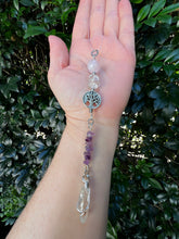 Load image into Gallery viewer, Tree of Life Suncatcher | Rose Quartz, Amethyst &amp; Clear Quartz
