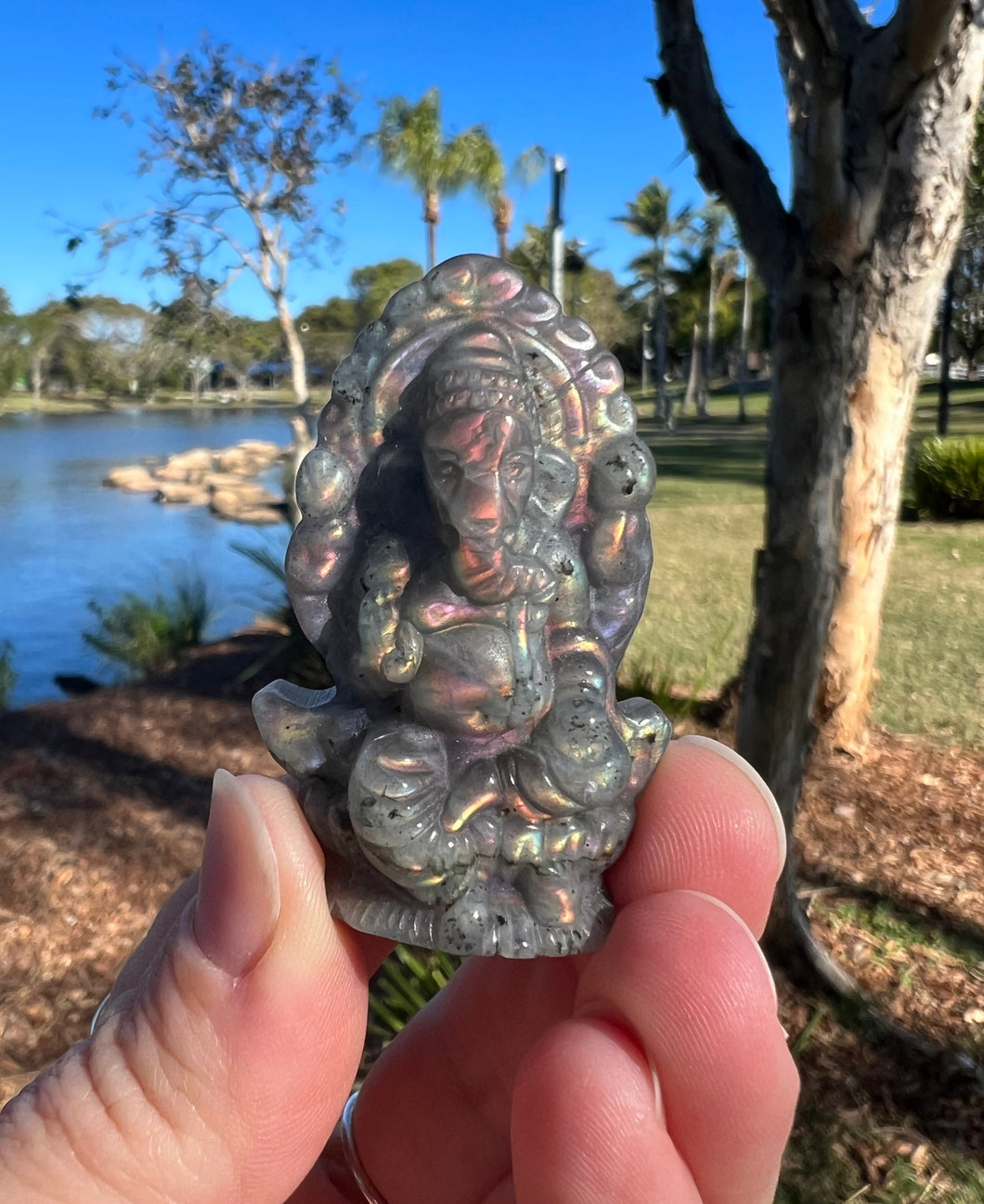 Labradorite Ganesha