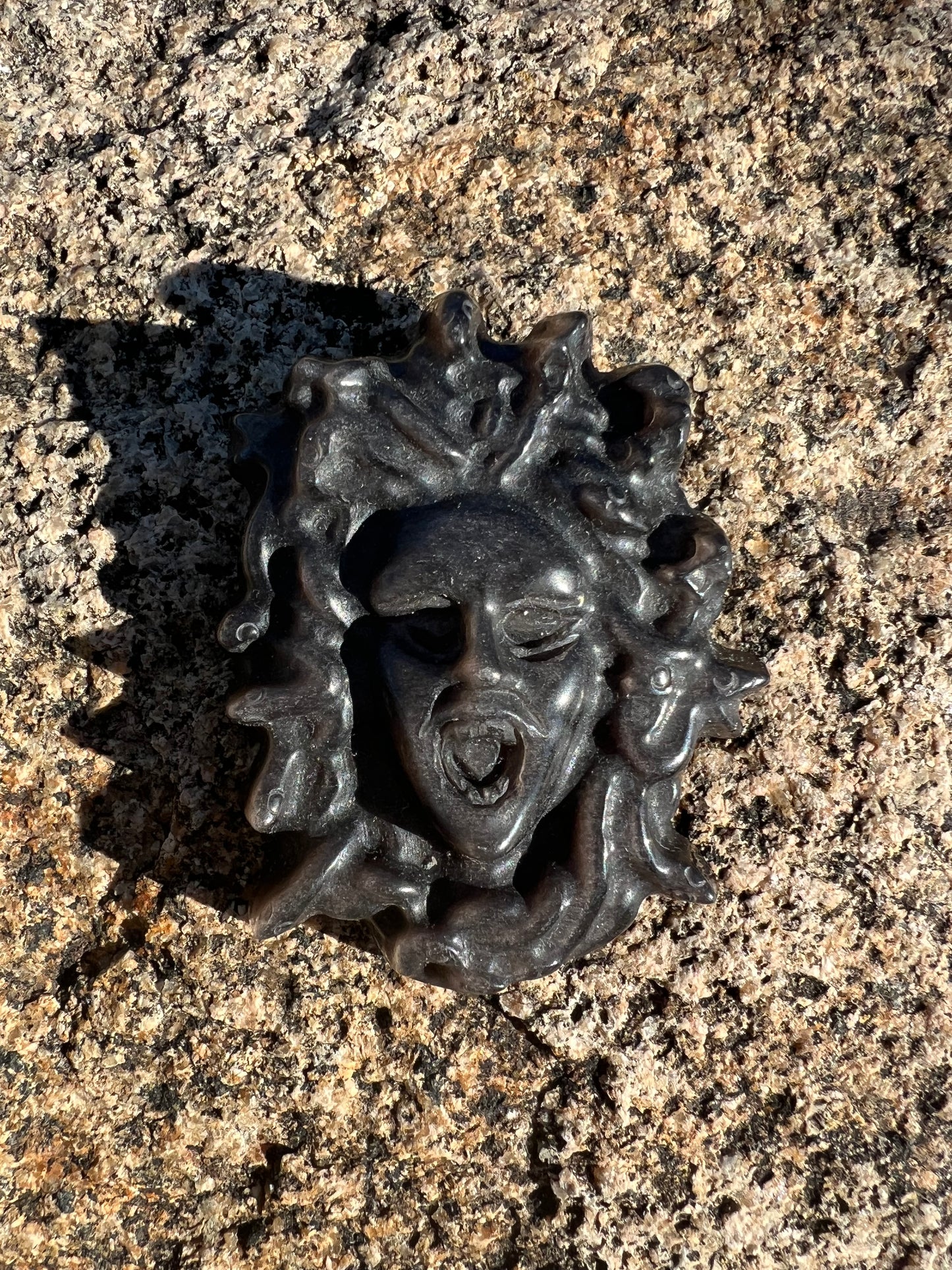 Silver Sheen Obsidian Medusa