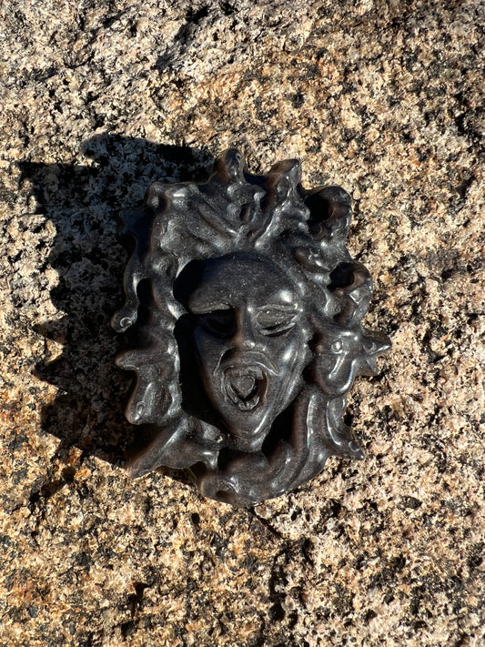 Silver Sheen Obsidian Medusa